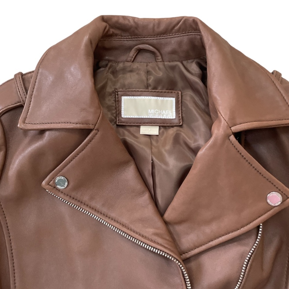 Motorcycle Leather Jacket - Picture 3 of 5